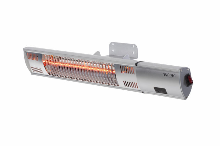 Sunred - COMBIDEAL - Heater & Hoes - Ultra lijn - Zilver – Wand model