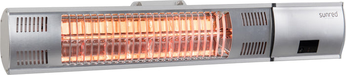 Sunred - COMBIDEAL - Heater & Hoes - Ultra lijn - Zilver – Wand model