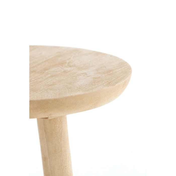 Light&living Bijzettafel+vloerlamp Ø40x135 cm TOLFA hout naturel+m...