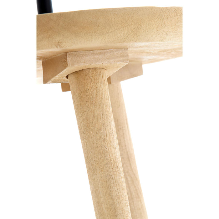 Light&living Bijzettafel+vloerlamp Ø40x135 cm TOLFA hout naturel+m...