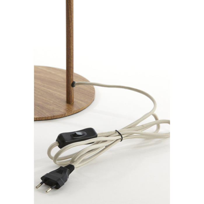 Light&living Tafellamp 26x20x59,5 cm DONIO hout print naturel+touw...