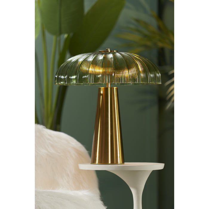 Light&living Tafellamp 2L Ø50x51 cm FUNGO glas groen+goud