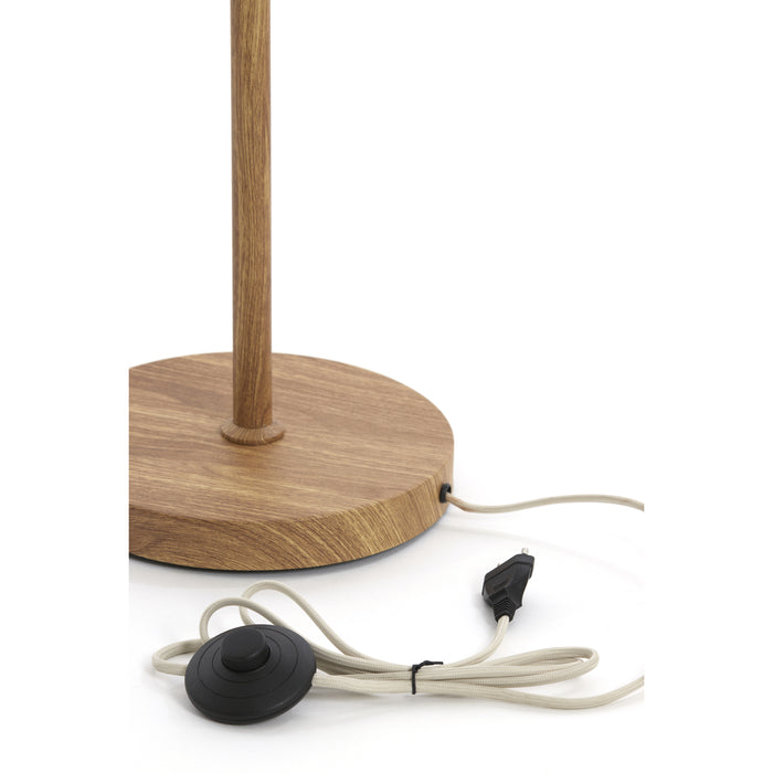 Light&living Vloerlamp Ø23x159 cm DANIA hout print naturel+touw crème