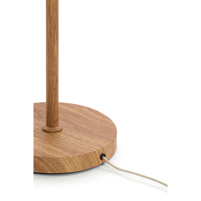 Light&living Vloerlamp Ø23x159 cm DANIA hout print naturel+touw crème