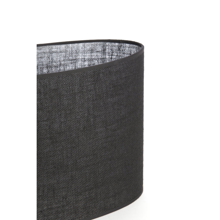 Light&living Kap ovaal recht smal 30-15-25 cm SENDAI zwart