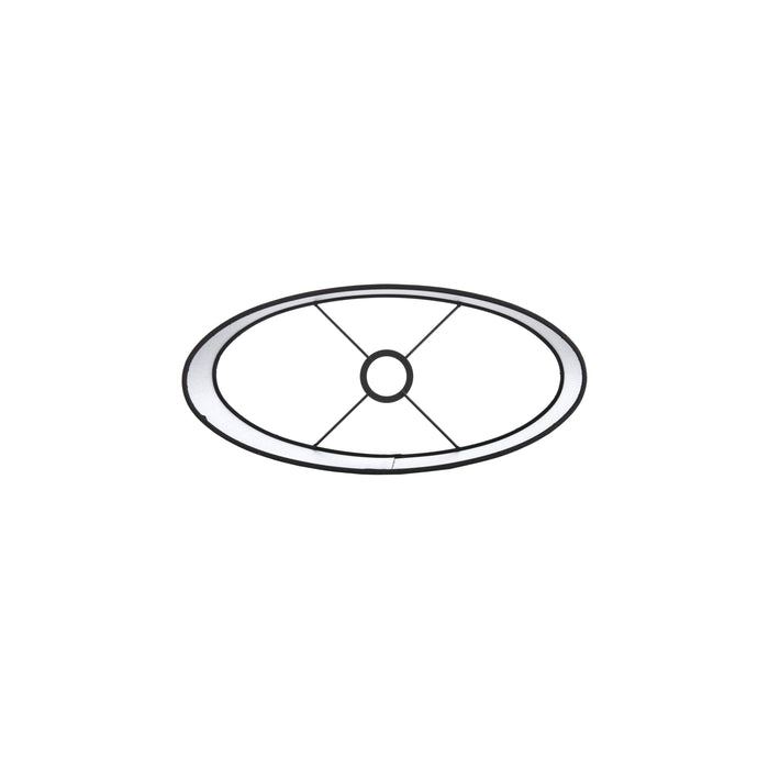 Light&living Kap ovaal recht smal 30-15-25 cm SENDAI zwart