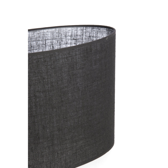 Light&living Kap ovaal recht smal 38-17,5-28 cm SENDAI zwart