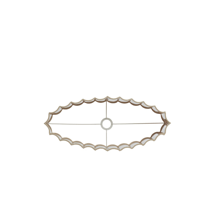 Light&living Kap ovaal recht smal 58-24-27 cm DISLI naturel