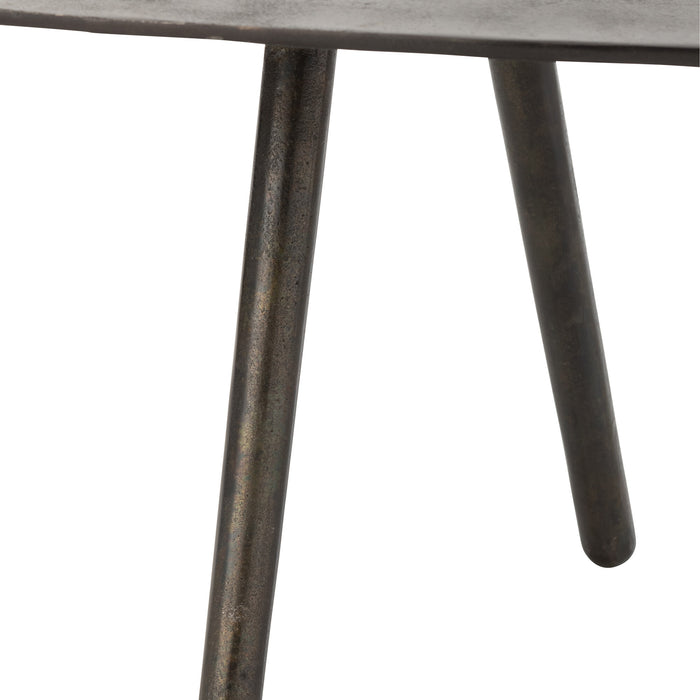 J-line - Salontafel Druppel Aluminium|ijzer Zwart - 119x71.5x36cm