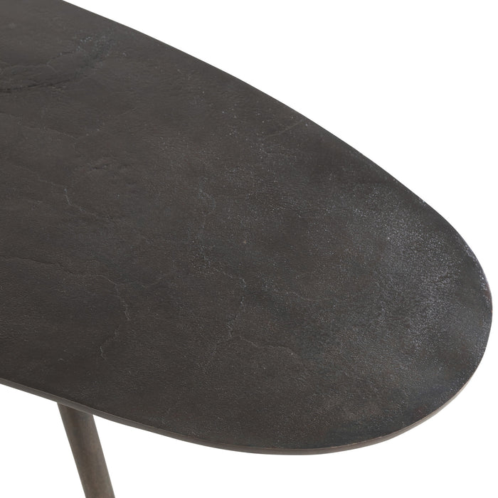 J-line - Salontafel Druppel Aluminium|ijzer Zwart - 119x71.5x36cm