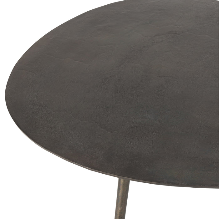 J-line - Salontafel Druppel Aluminium|ijzer Zwart - 119x71.5x36cm