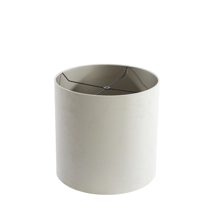 Light & Living - Lampenkap VELOURS - Ø45x45cm - Wit