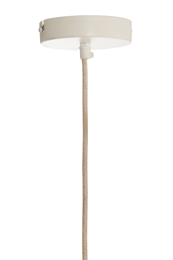 Light & Living - Hanglamp ZUBEDO - Ø60x45cm - Wit
