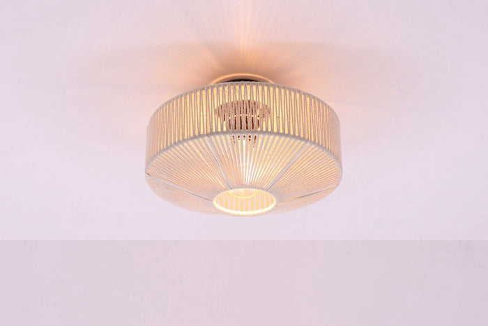 Light & Living - Plafonnière BILJANA - Ø31x16cm - Wit