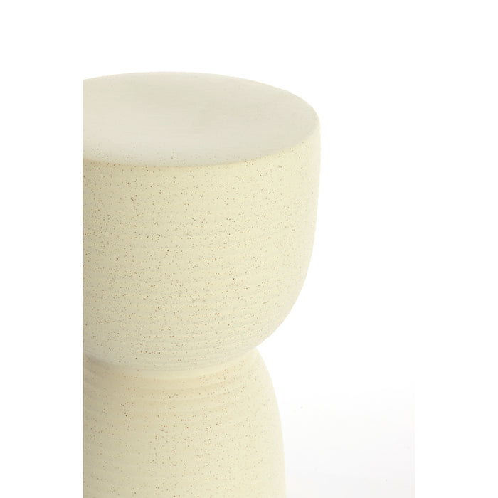 Light & Living - Bijzettafel FINCA - Ø28.5x42cm - Wit