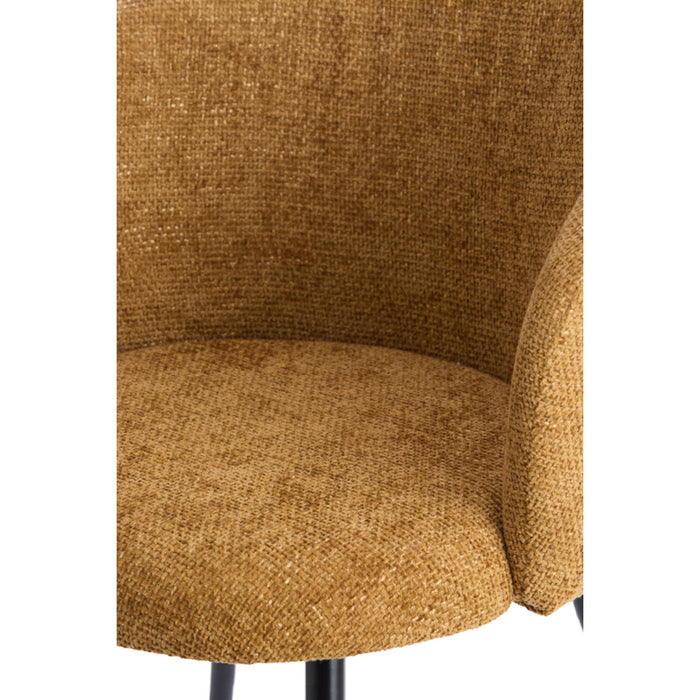 Light & Living - Eetkamerstoel RADAJA - Ø58x78cm - Geel - Set van 2