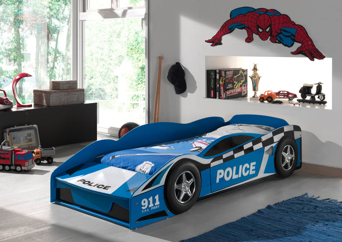 LUCEVI - Peuter Police Car - 173x75x41cm - Blauw