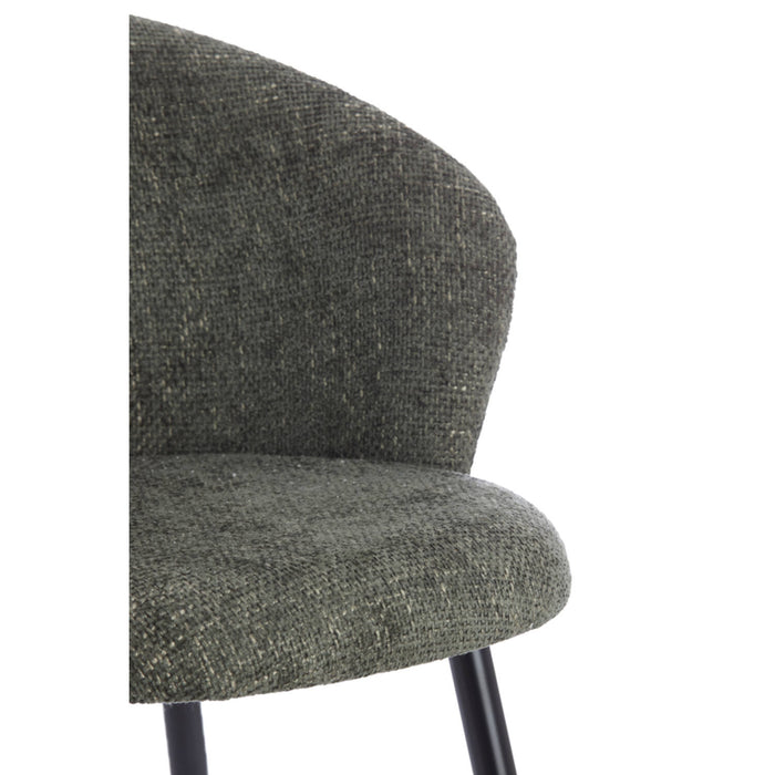 Light & Living - Eetkamerstoel RADAJA - Ø58x78cm - Groen - Set van 2