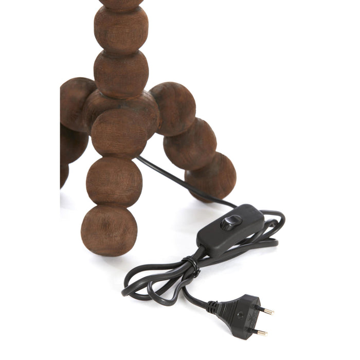 Light & Living Lampvoet Veglio - Donkerbruin - Ø20cm