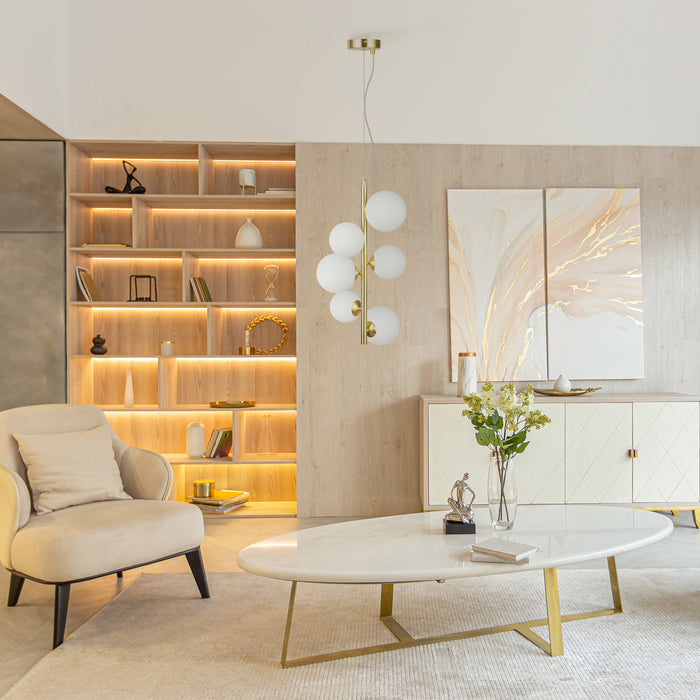 Maytoni - Hanglamp Dallas - Goud - Ø29