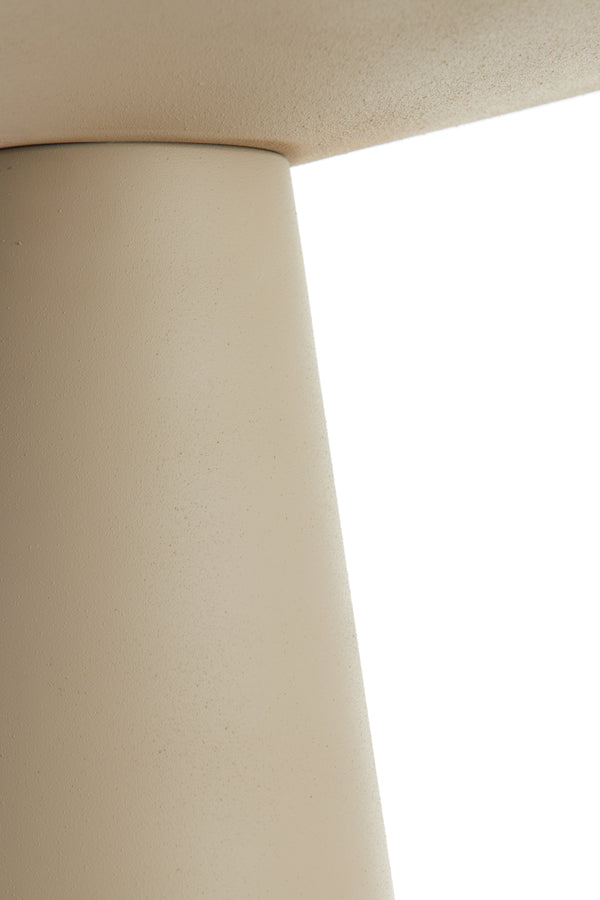 Light&living Bijzettafel 45x45x59 cm ABALA mat licht grijs