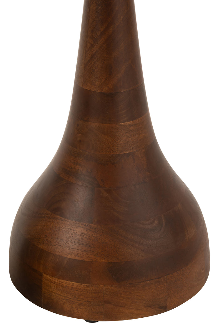 J-line - Set 2 Bijzettafels Paro Hout Bruin|zwart - 45.5x45.5x59cm