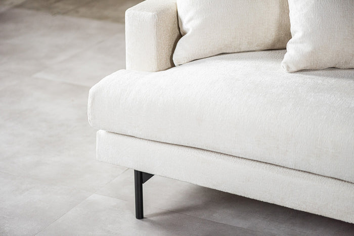 Giga Meubel - Hoekbank Stof - Champagne - 3-Zits Rechts - Loris