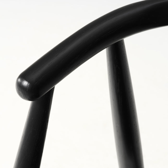 Giga Living - Eetkamerstoel Zwart Eikenhout - Relate - Set van 2