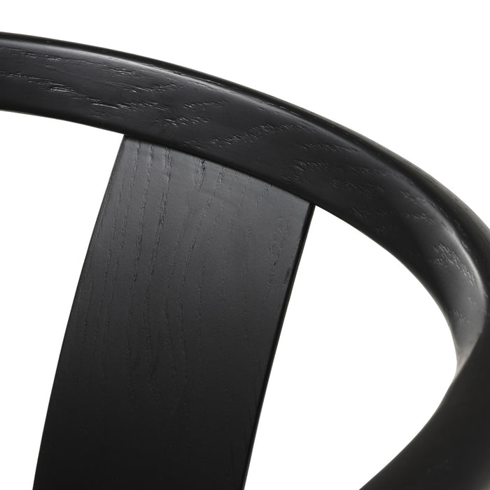 Giga Living - Eetkamerstoel Zwart Eikenhout - Relate - Set van 2