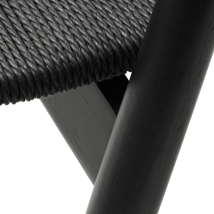 Giga Living - Eetkamerstoel Zwart Eikenhout - Relate - Set van 2