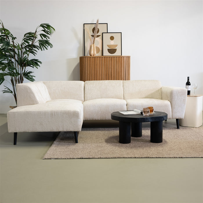 Giga Meubel - Hoekbank Beige - 3-Zits Links - 242x160x73cm - Turin