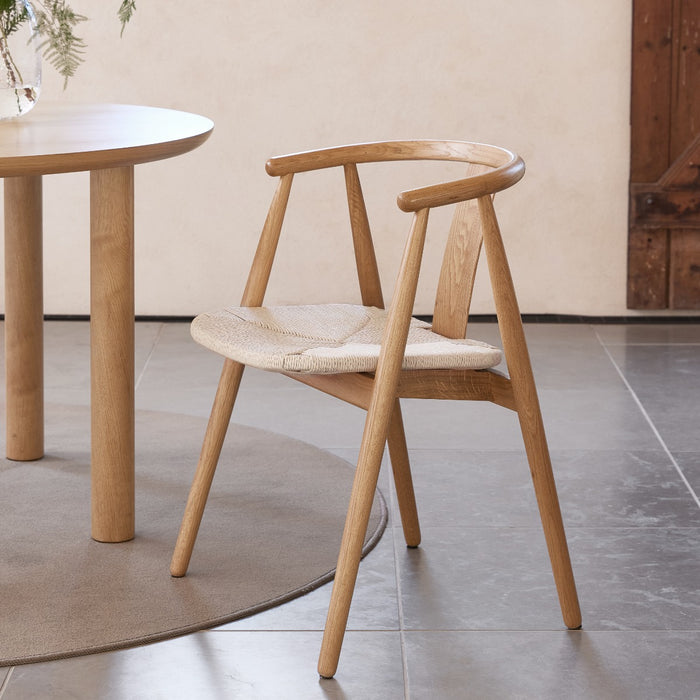 Giga Living - Eetkamerstoel Naturel Eikenhout - Relate - Set van 2