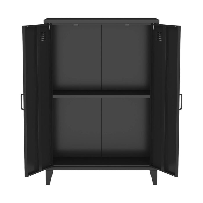sweeek - Industriële metalen kast 2 deuren