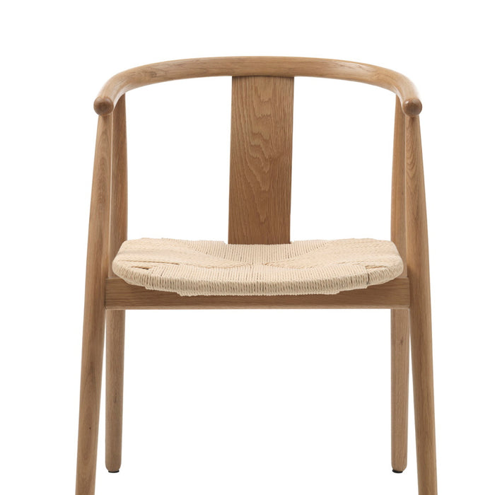 Giga Living - Eetkamerstoel Naturel Eikenhout - Relate - Set van 2