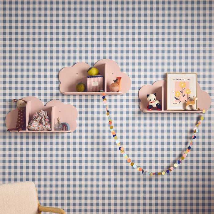 sweeek - Wandplanken Cloud voor kinderkamer (set van 3)