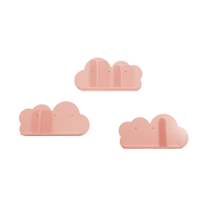 sweeek - Wandplanken Cloud voor kinderkamer (set van 3)