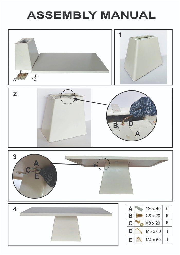 Giga Meubel - Eettafel Rechthoek 300cm - Beige Eco Composiet - Avia