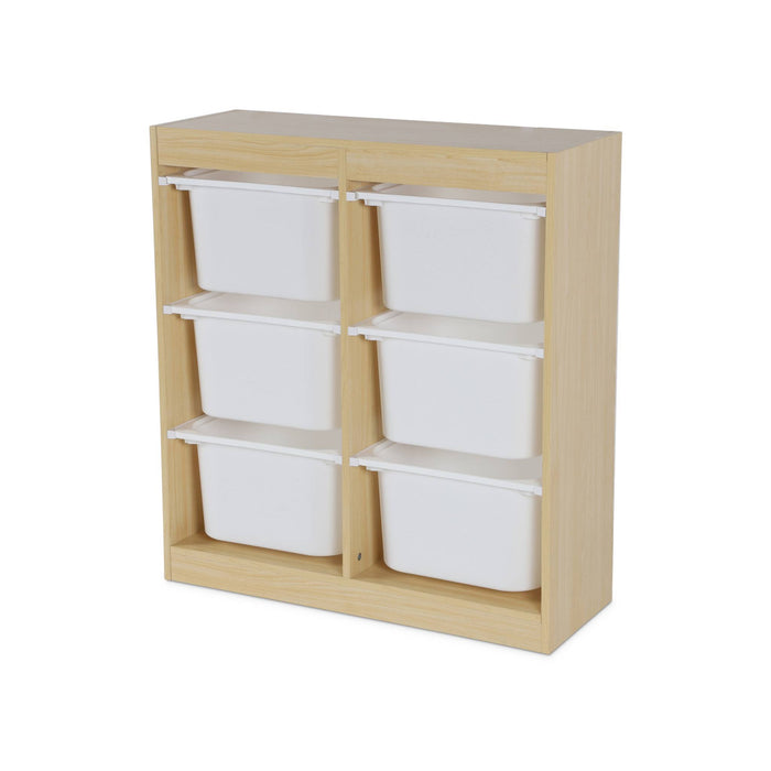 sweeek - Kinderopbergmeubel met 6 opbergbakken