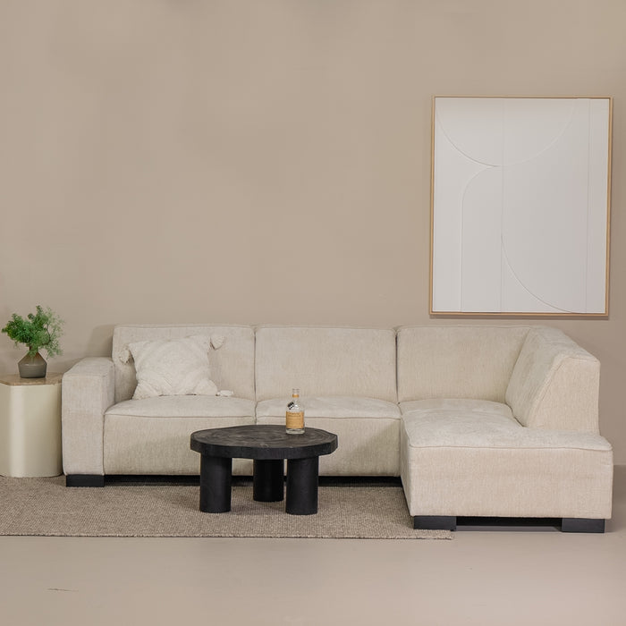 Giga Meubel - Hoekbank Beige - 3,5-Zits Rechts - 274x205x80cm - Napoli