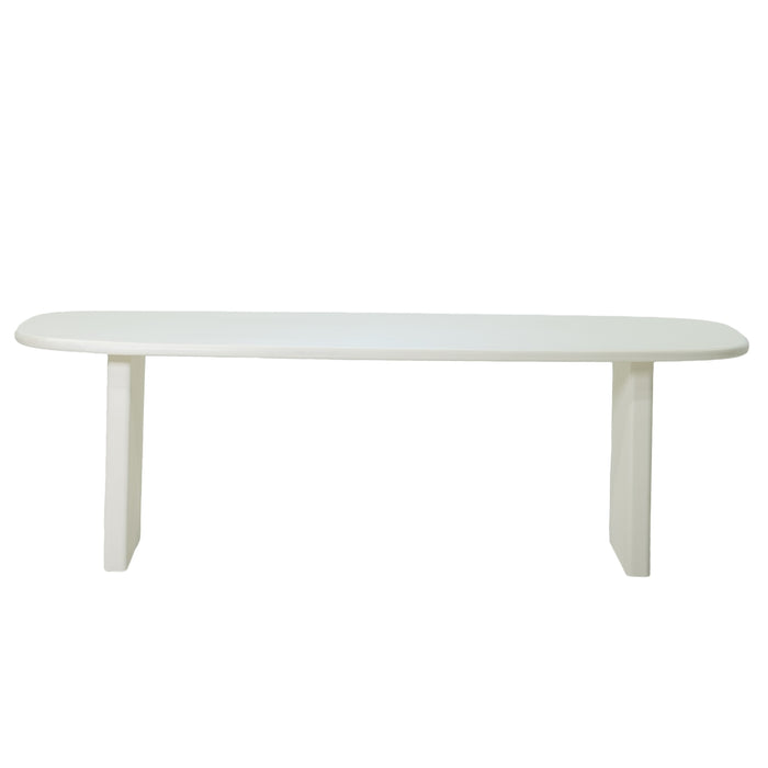 Giga Meubel - Eettafel Deens Ovaal 200cm - Beige Beton - Gin