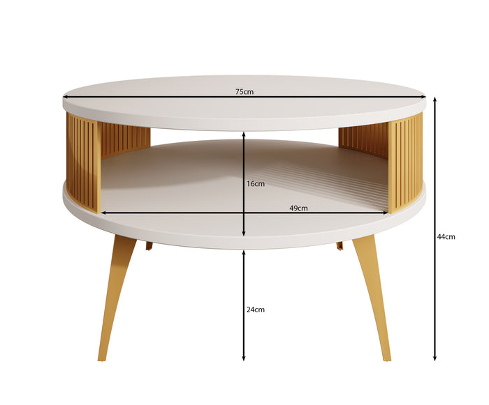 Meubella Salontafel Roslyn - Eiken - 75 cm