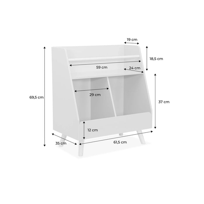 sweeek - Kinderopbergmeubel, 2 vakken