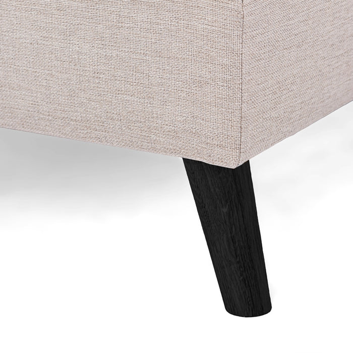 Giga Meubel - Chaise Longue Bank - Beige|Zwart - Links 310cm - Inari