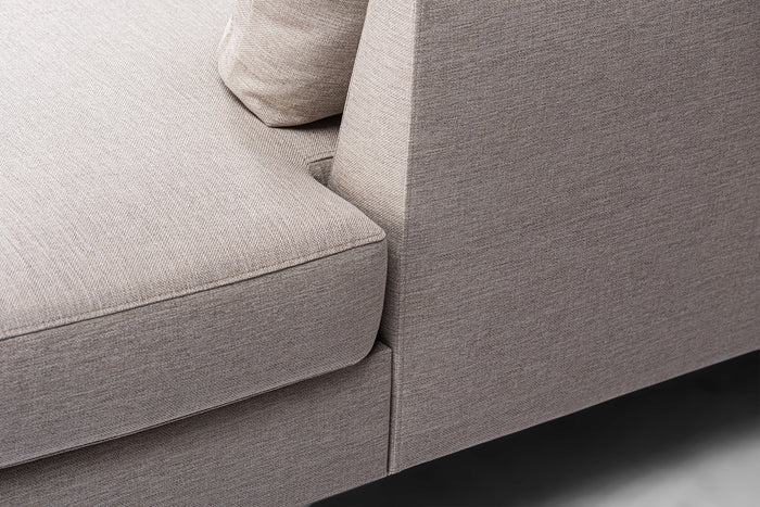 Giga Meubel - Chaise Longue Bank - Beige|Zwart - Rechts 310cm - Inari