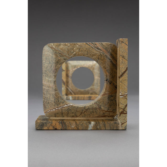 Dutchbone Satpura Boekensteun Marmer Bruin - Set van 2