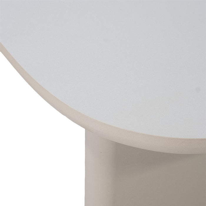 Giga Meubel - Eettafel Deens Ovaal 240cm - Beige Betonlook - Maya