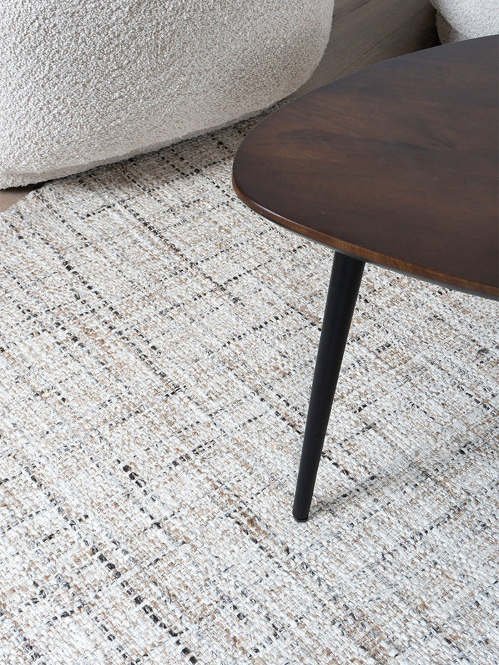 Veer Carpets - Vloerkleed Cross Beige - Rond ø160 cm