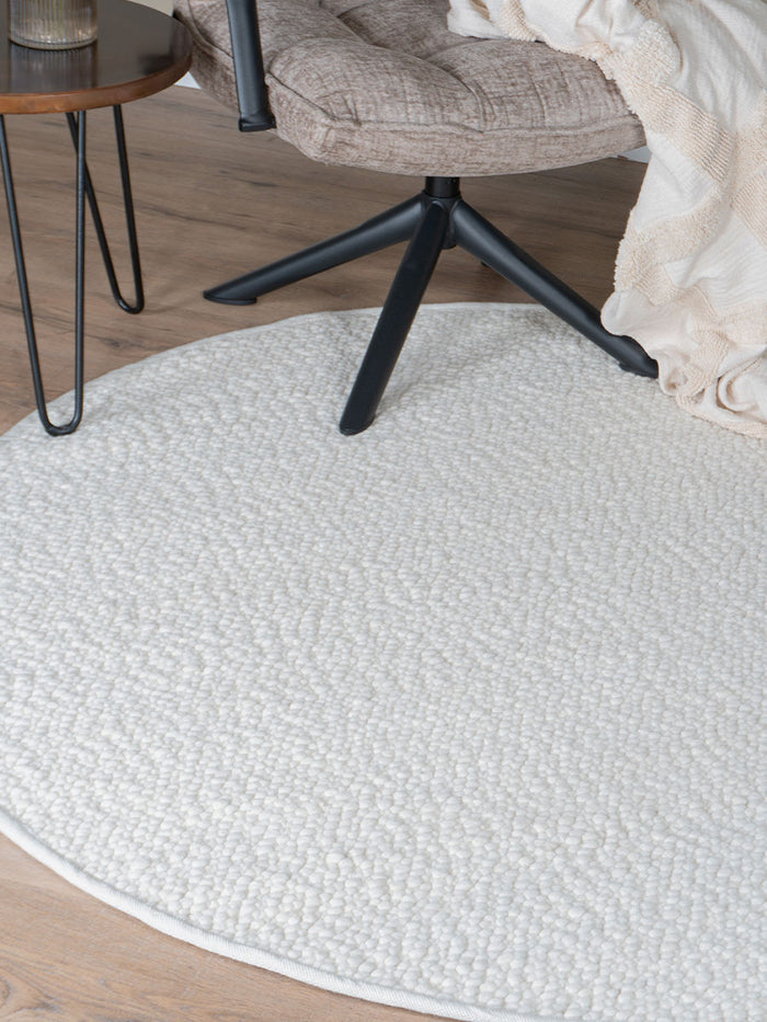 Veer Carpets - Vloerkleed Stone White Rond ø200 cm