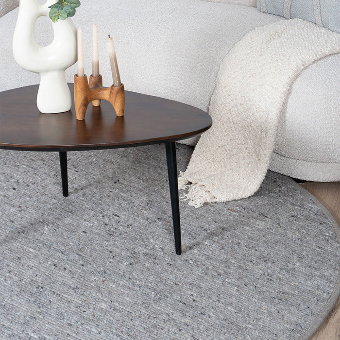 Veer Carpets - Vloerkleed Scott Taupe Rond ø200 cm