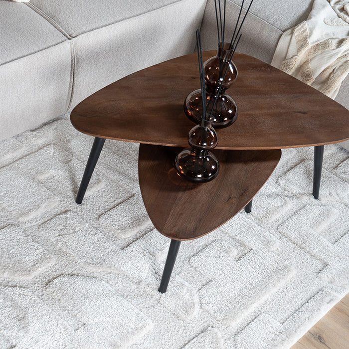 Veer Carpets - Vloerkleed Liana Creme 240 x 340 cm